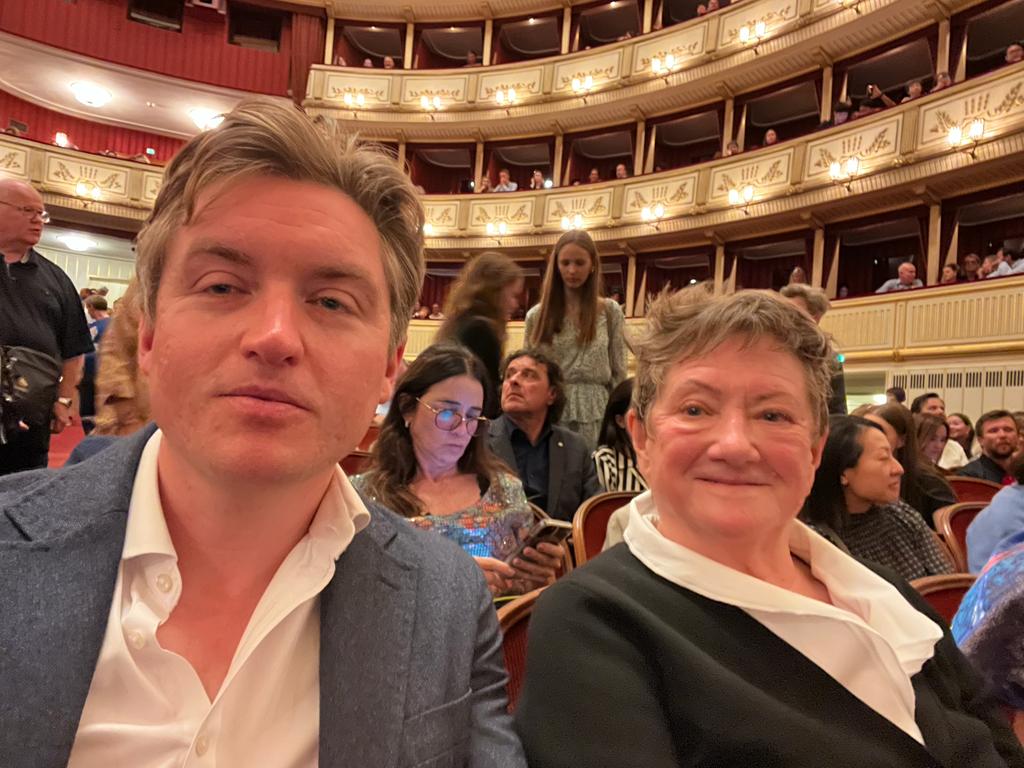 Ben Parker with his mother and co-founder Marsha
